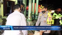 KAPOLRES LUMAJANG  BESERTA ANGGOTA  MEMBAWA BANTUAN BERUPA SEMBAKO