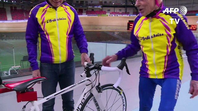 A 105 ans, Robert Marchand tente un nouveau record de vitesse