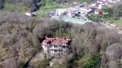 Beykoz’da birçok sinema filmine ev sahipliği yapan gizemli köşk böyle görüntülendi