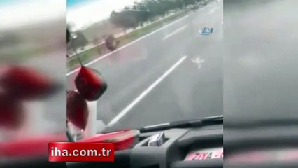 Otobanda ilginç görüntü