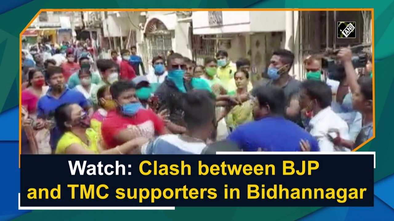 Watch: Clash between BJP and TMC supporters in Bidhannagar