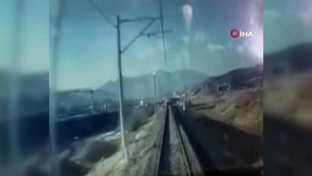 Pozantı'daki tren kazasının güvenlik kamerası görüntüleri ortaya çıktı