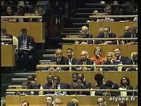 Nicolas Sarkozy à la tribune des Nations unies