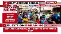 Clashes Erupt Between TMC & BJP In Bidhan Nagar _ Stone Pelting Amid Clash _ NewsX