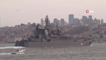 Son dakika haberleri! Rus savaş gemileri Boğaz'dan geçti