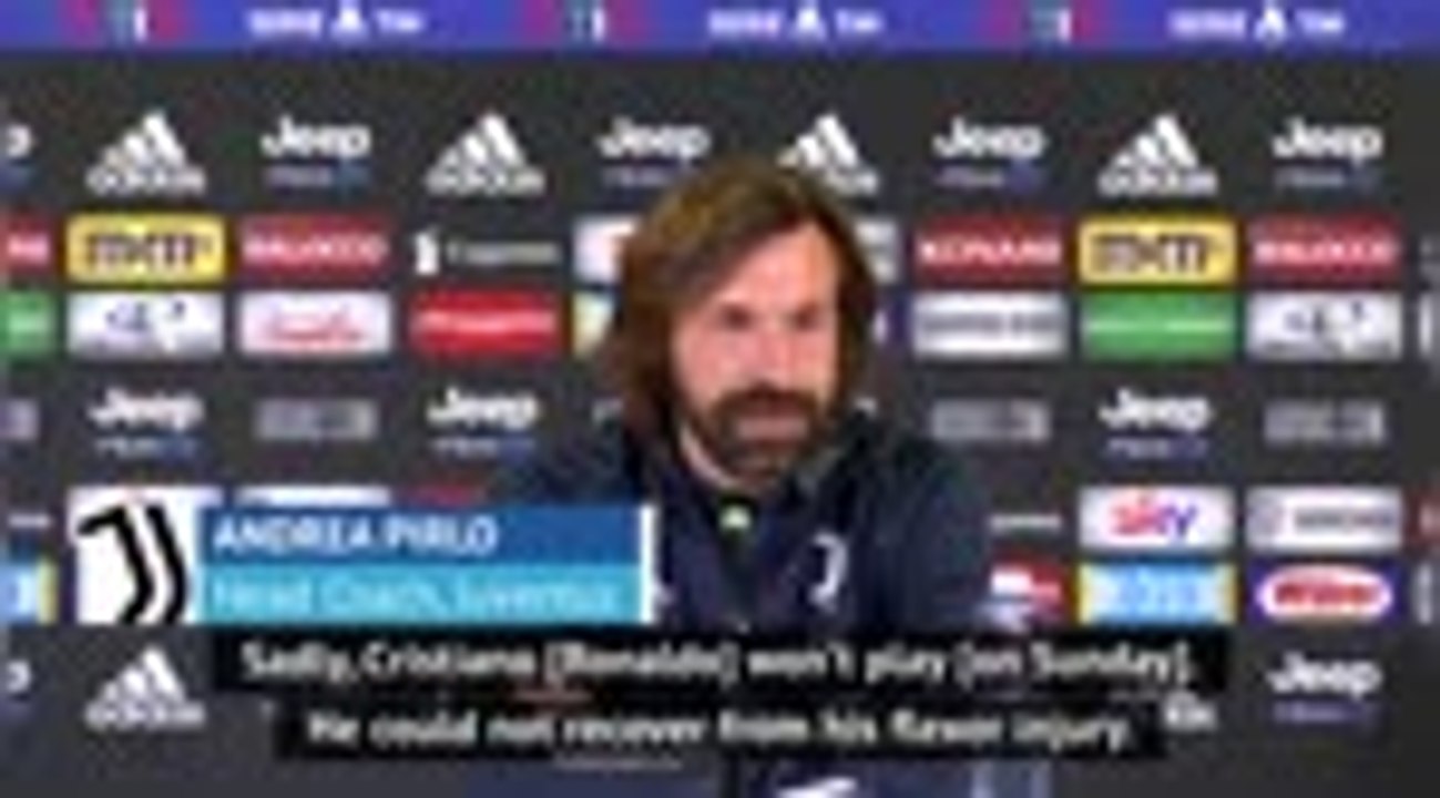Pirlo confirms Ronaldo injury blow for crucial Juve clash