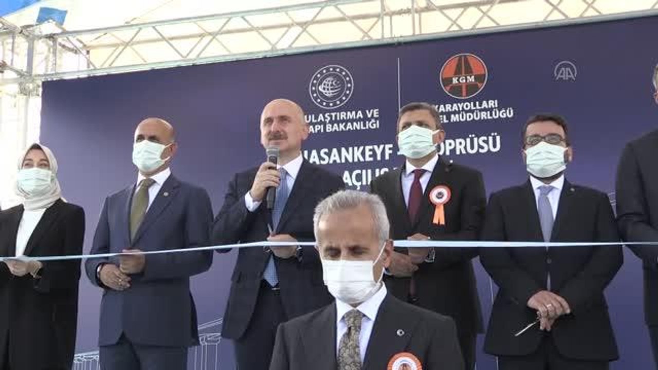 Karaismailoğlu, Hasankeyf 2 Köprüsü Açılış Töreni'ne katıldı (2)