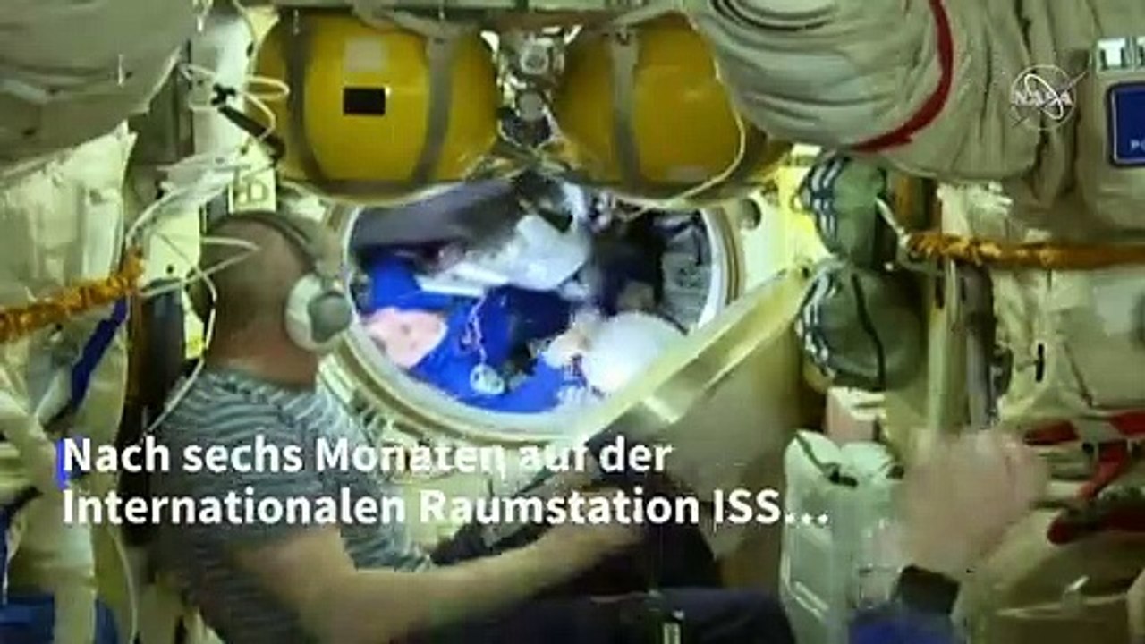 Sojus-Kapsel bringt drei Raumfahrer wohlbehalten von ISS zurück