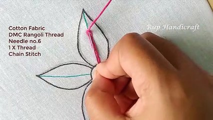 Easy Flower Hand Embroidery,Needle Point Art Embroidery, Knitting At Home,সহজে সুন্দর ফুল সেলাই করুন
