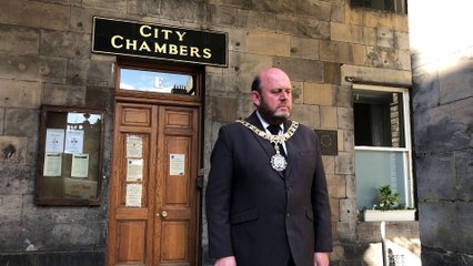 Edinburgh Lord Provost, Frank Ross, National  Minute Silence for Duke of Edinburgh