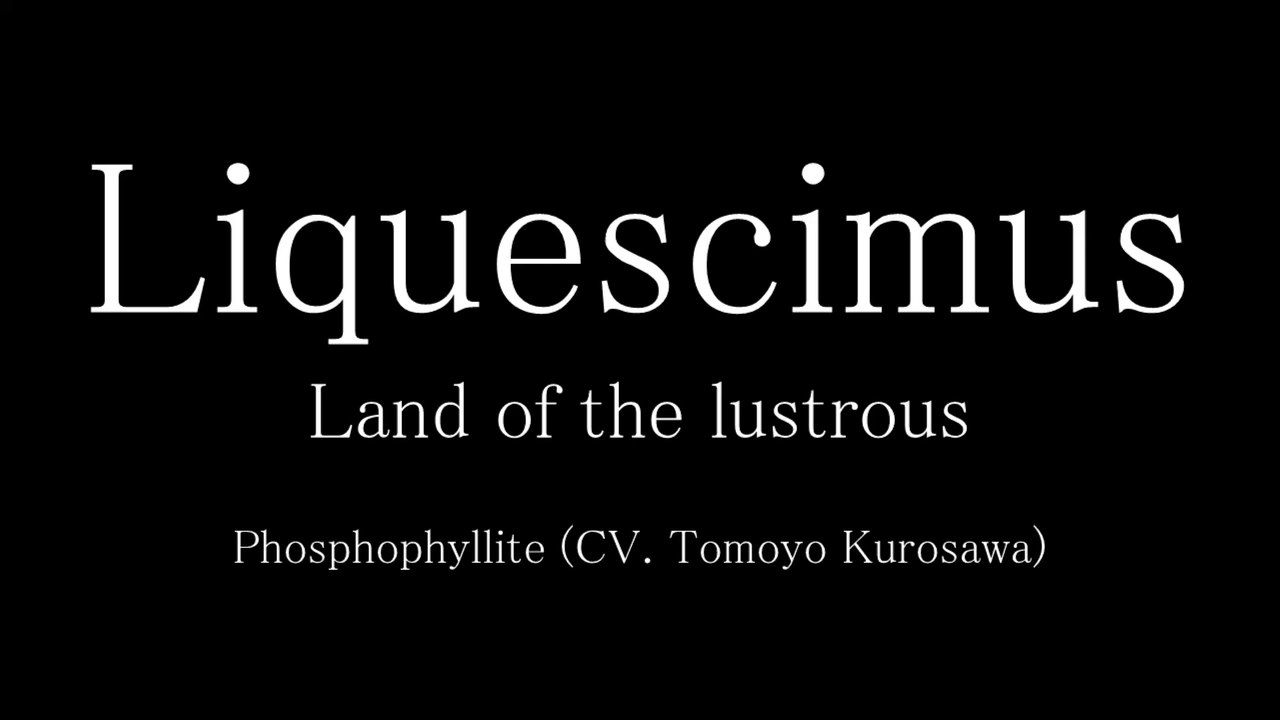 Liquescimus piano arrange from Land of  the Lustrous