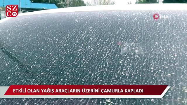 Meteoroloji toz uyarısında bulunmuştu, gökyüzünden çamur yağdı