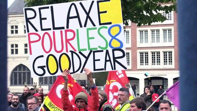 Manifestation à Amiens pour le procès des ex-Goodyear