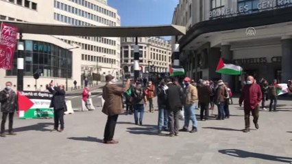 İsrail hapishanelerindeki Filistinli tutuklulara destek gösterisi düzenlendi