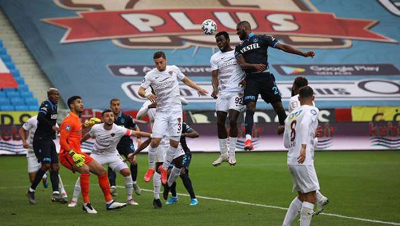 Süper Lig'in 35. haftasında Trabzonspor, sahasında Hatayspor'la 1-1 berabere kaldı