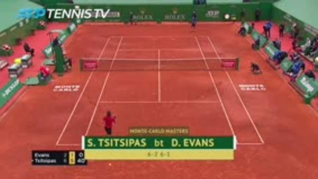 Tsitsipas brushes aside Evans to reach Monte Carlo final