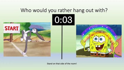 Would You Rather Favorites? Cartoon And Movie Characters