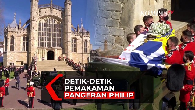 Detik-detik Prosesi Pemakaman Pangeran Philip di Kastil Windsor