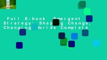 Full E-book  Emergent Strategy: Shaping Change, Changing Worlds Complete