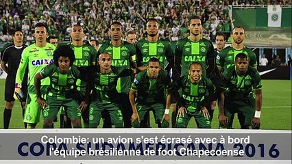Crash d'un avion en Colombie avec l'équipe brésilienne de foot