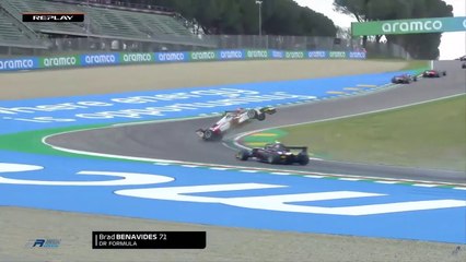 Formula Regional European 2021 Race 1 Imola Benavides Massive Airborne Off