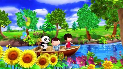 Row Your Boat | Learn with Little Baby Bum | Nursery Rhymes for Babies | Songs for Kids