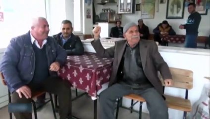 'Tikli' amcanın zor anları kamerada