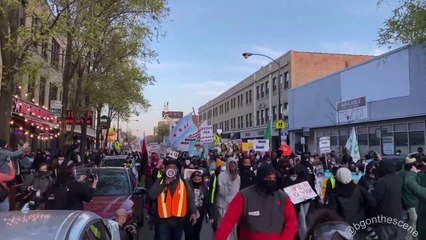 Chicago Adam Toledo Protest in Logan Square 4/16/21