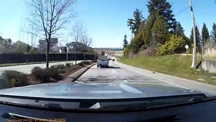 Plywood Flies Out of Truck and Hits Truck in Other Lane
