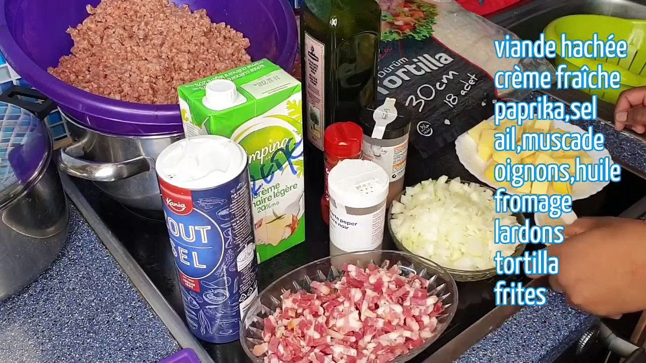 Tacos Fait Maison// Viande Hachée Lardons//Sauce Fromagère Le Goût Est Dedans Woww