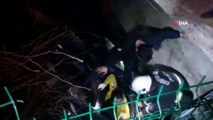 Kanala uçan cipin sürücüsü hayatını kaybetti