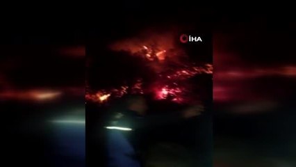 Bodrum'da bayrak tepesi alev alev yandı