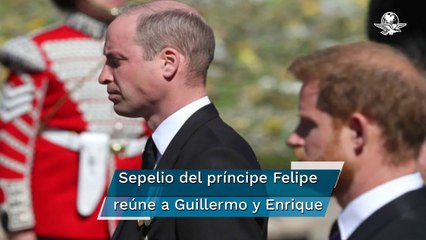 Príncipe Felipe. Guillermo y Enrique se reencuentran en funeral de su abuelo