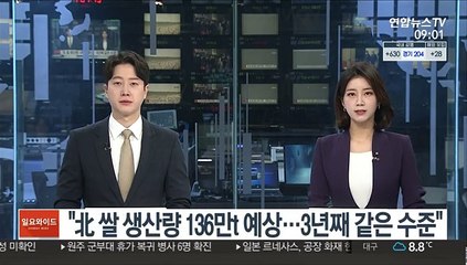 "北 쌀 생산량 136만t 예상…3년째 같은 수준"