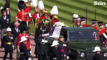 Queen bids farewell to her beloved husband as Prince Philip's life is remembered at funeral