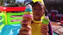 Wendy & Friends Pretend Play With Ice Cream Kids Toys By The Pool
