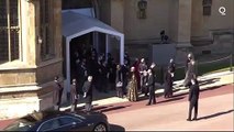 Queen Elizabeth II Sits Alone As Prince Philip Is Laid to Rest