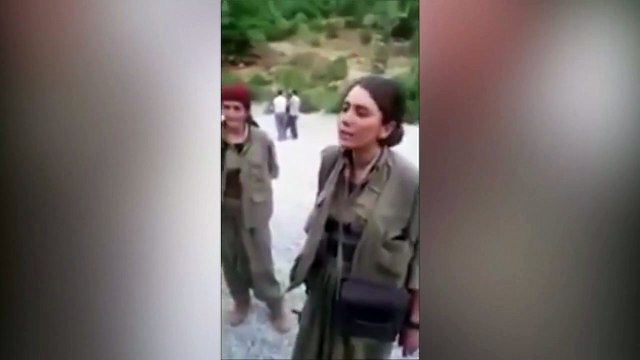 PKK propagandası yapan teröriste yaşlı kadından ayar!