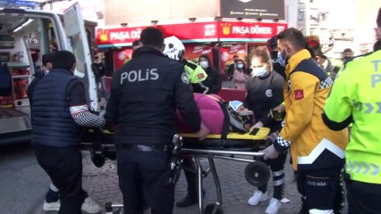 Ortaköy’de turist kadının dehşeti yaşadığı kaza kamerada