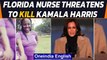 Florida nurse arrested for threating to US Vice President Kamala Harris | Oneindia News