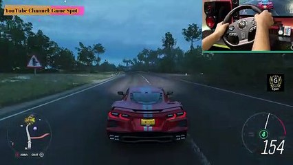 Chevrolet C8 Corvette Stingray - (Steering Wheel + Paddle Shifter) Short Gameplay