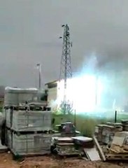 Trafo patladı, 2 ilçe elektriksiz kaldı; patlama anı kamerada