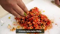 10 Min Sandwich - Crunchy Onion Tomato Toast , Cookingshooking Recipe
