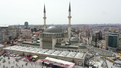 Taksim Meydanı'na yapılan cami ramazanın son cuması ibadete açılıyor