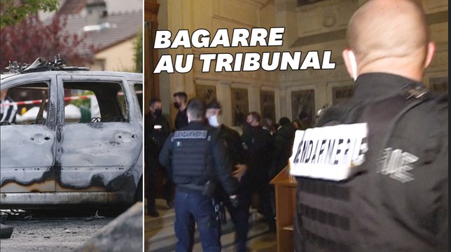 Policiers brûlés à Viry-Châtillon: 5 accusés condamnés, pugilat au tribunal