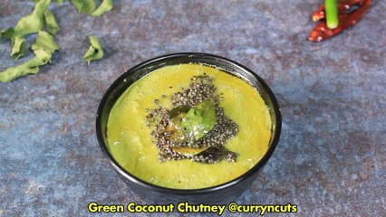 Green Coconut Chutney for Idli Dosa | Coriander Mint Chutney | साउथ इंडियन नारियल चटनी