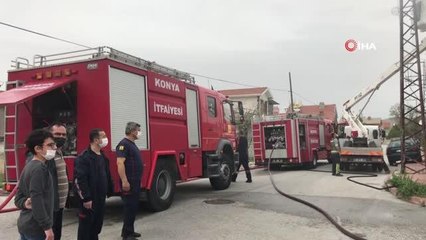 Konya'da çocukların çakmak ile oyunu müstakil evi kül etti