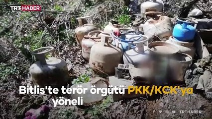 12 odalı sığınakta teröristlerin yaşam malzemeleri ele geçirildi