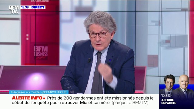 Thierry Breton affirme que la vaccination sera le moyen de briser l'évolution de la pandémie et de retourner à une vie normale