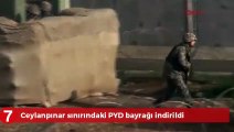 Özel harekat devreye girdi! YPG paçavrası indirildi